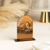 Mirror Rose Gold Table Numbers